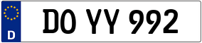 Trailer License Plate
